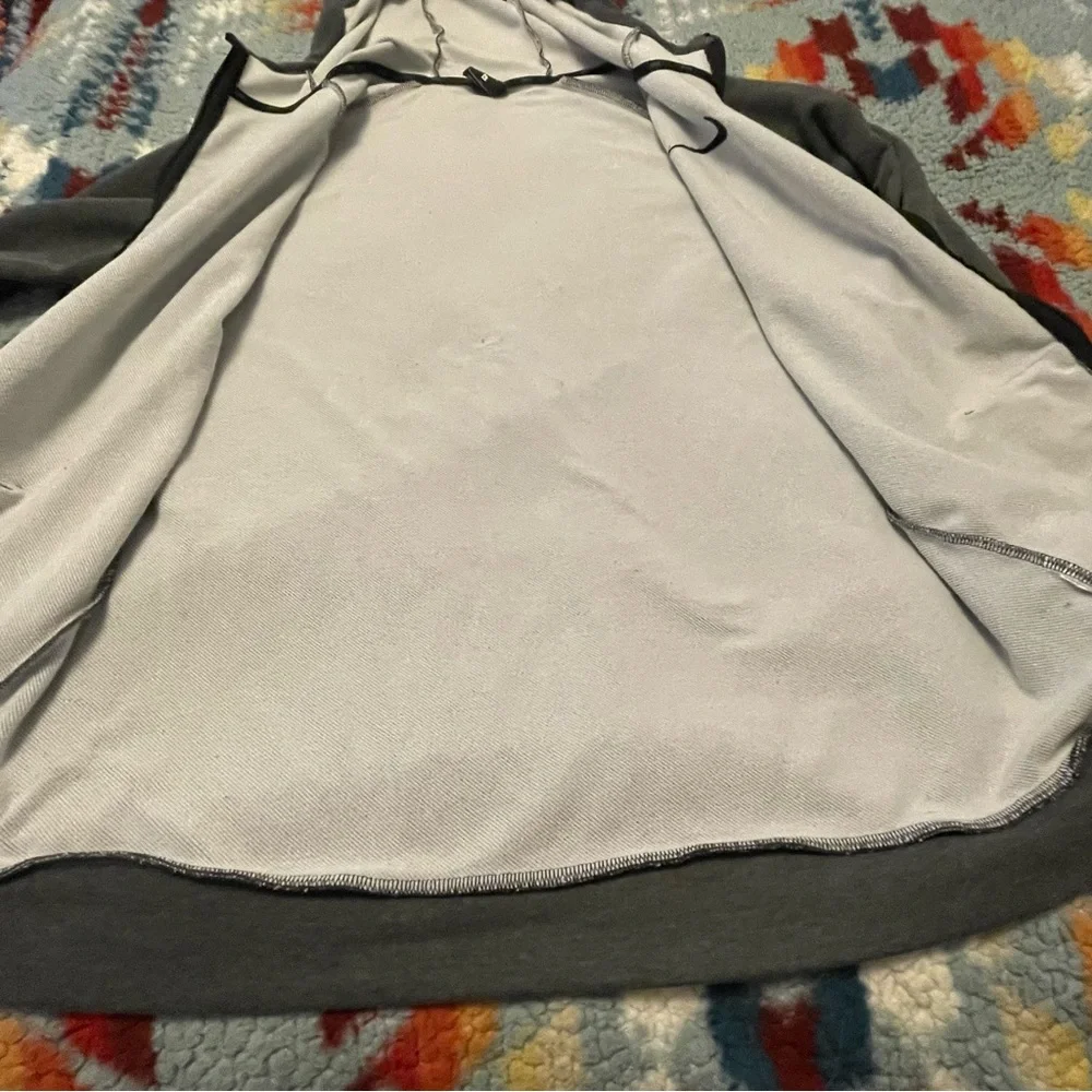 Nike Dri Fit Full Zip Hoodie Gray Men’s Size Large Athletic Drawstring Casual - Picture 10 of 14